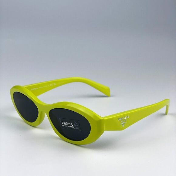 Prada PR26ZS 13L08Z Sunglasses Cedar Dark Grey Oval Women - Picture 11 of 14